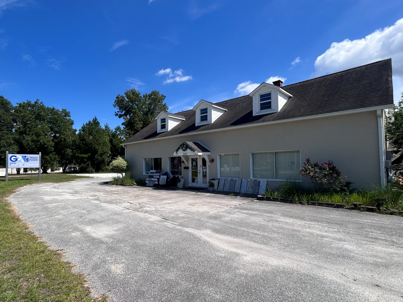 Genis Pacific store and showroom building at 209 in Shallotte, NC